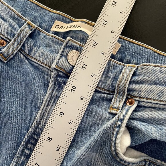 GRLFRND Denim Jeans Size 30 The Carine High Rise Stretch Flare Cojo Bay - Picture 15 of 16
